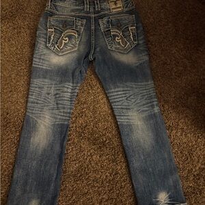 Rock Revival Blue Straight Men's Jean